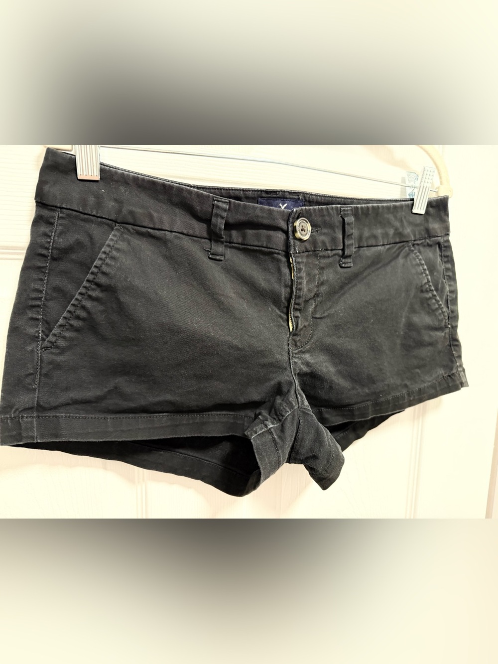 American Eagle Outfitters Black “The Shortie” Women's Cotton Shorts SZ8
